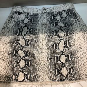 Cobra print skirt